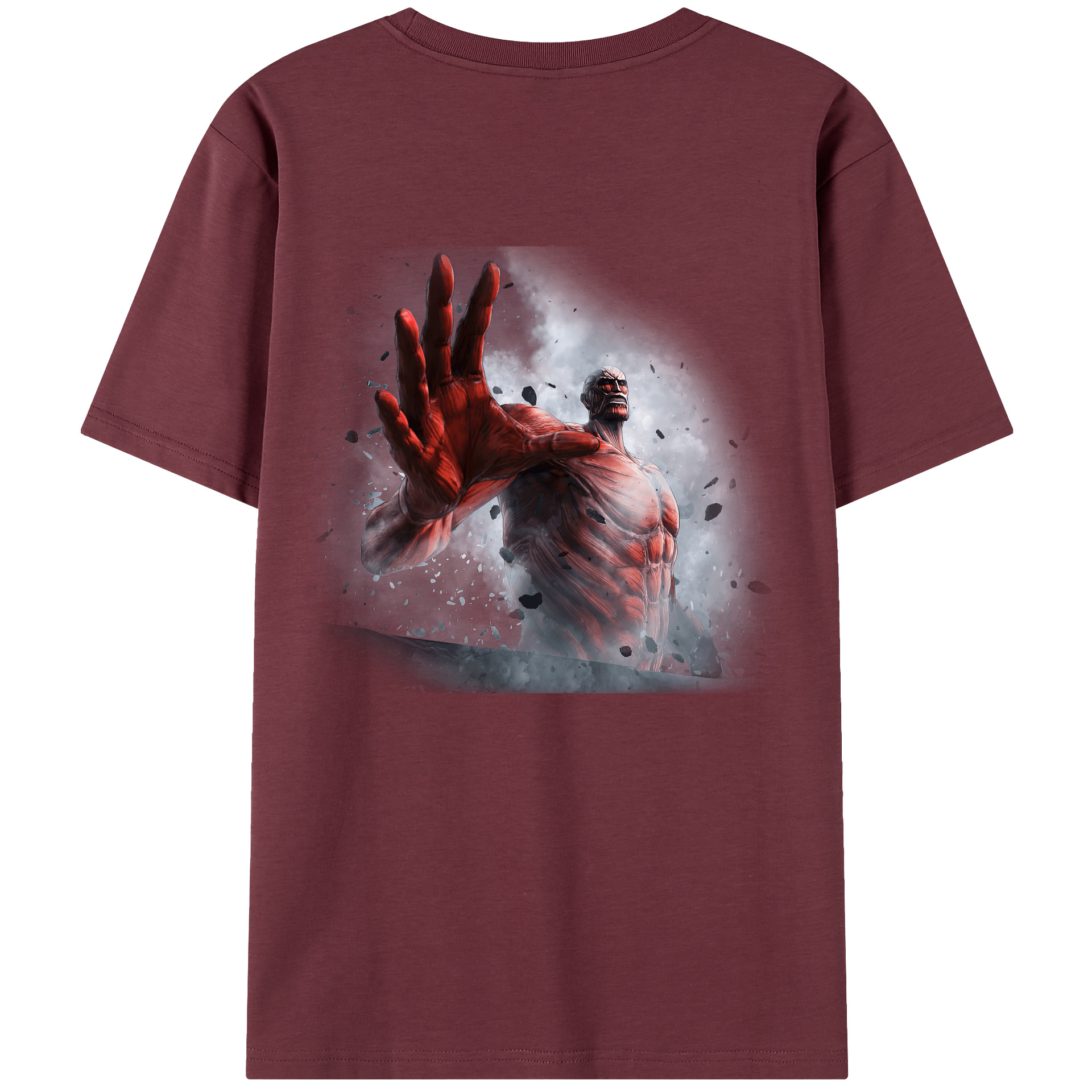 （画像用） 進撃の巨人 Attack on Titan 綿100％半袖Tシャツ（背面プリント）